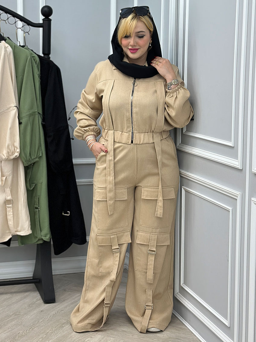 ست کراپ و شلوار مونیکا کد : 2828