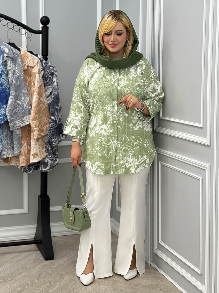 شومیز کراش پسته کد : 2869