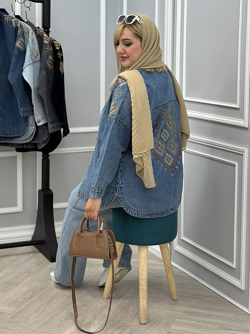 شومیز جین پرند کد : 3023