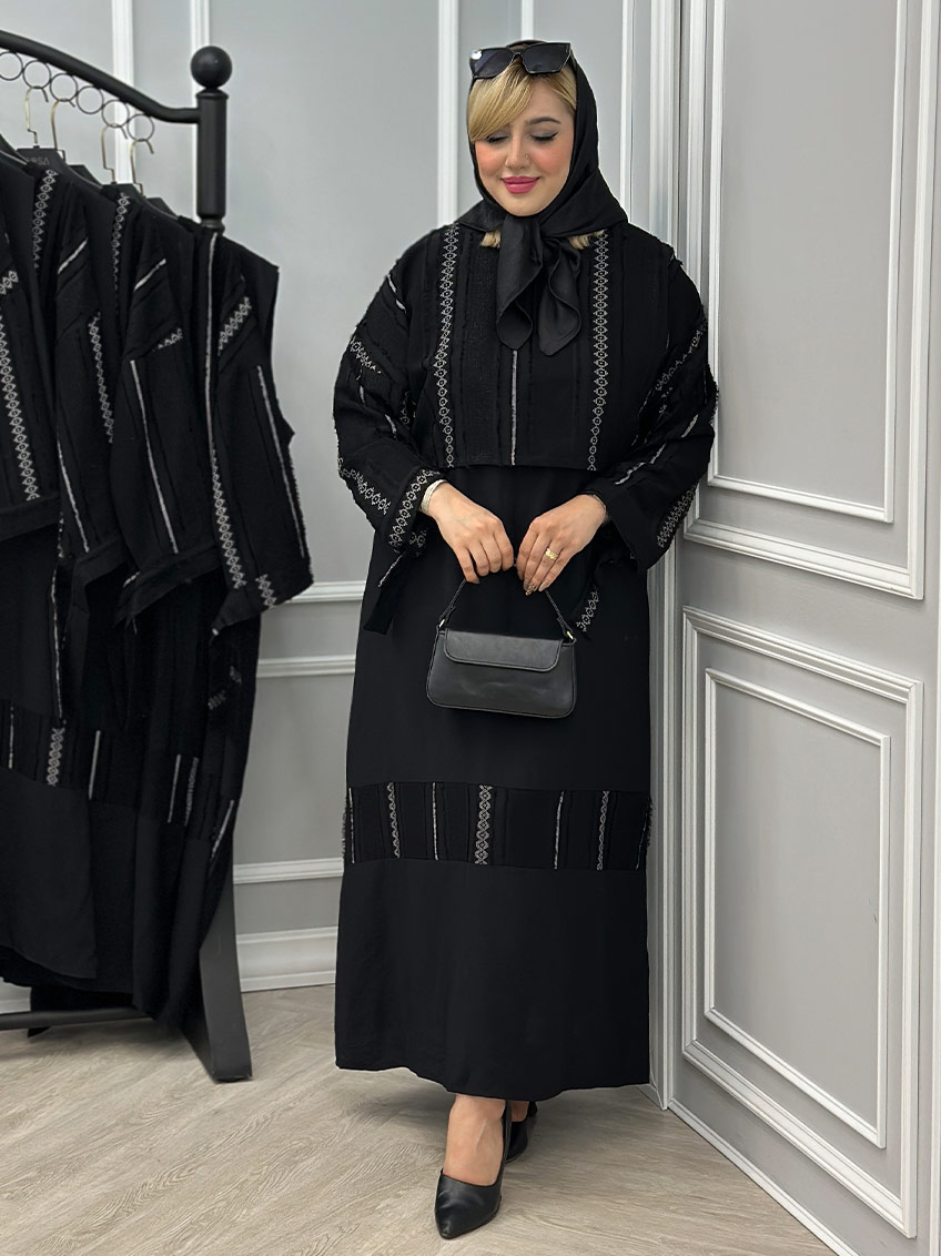 پیراهن رویه دار کرلی کد : 3083
