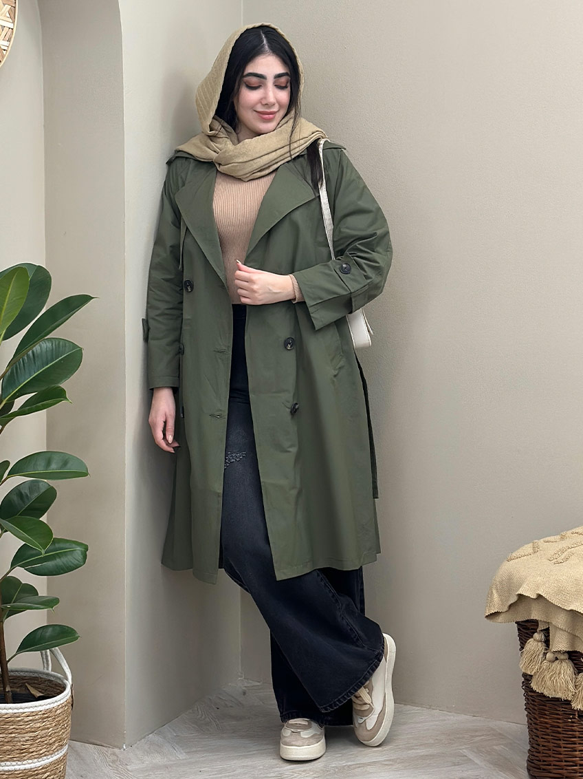 بارانی کتان نیجان کد : 7002