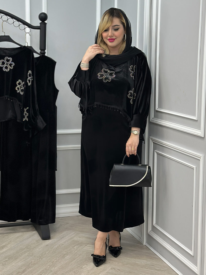 پیراهن رویه دار مینا کد : 8040