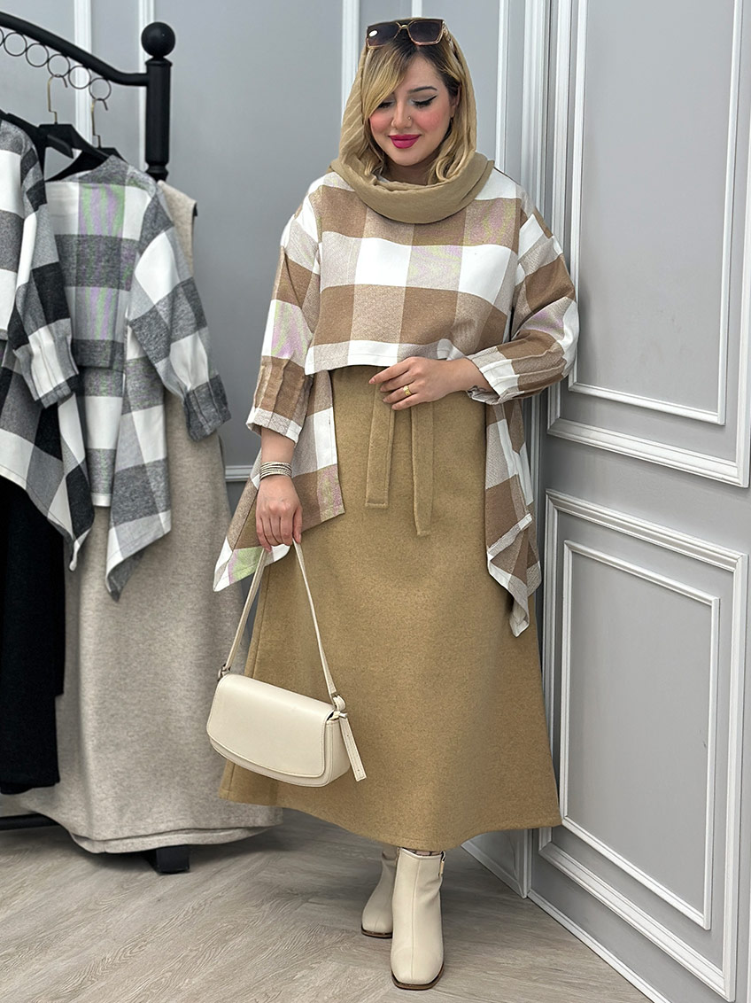 پیراهن رویه دار سارن کد : 9006