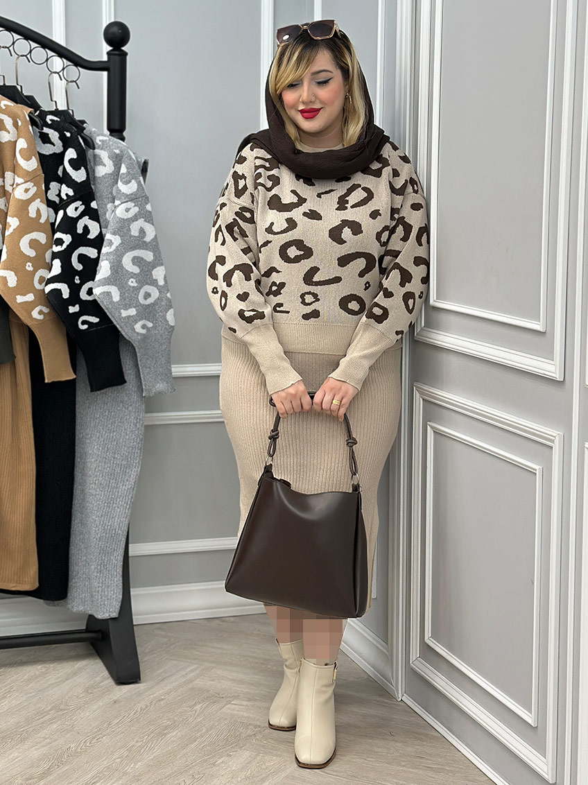 ست دو تیکه بافت ملیسا کد : 9097