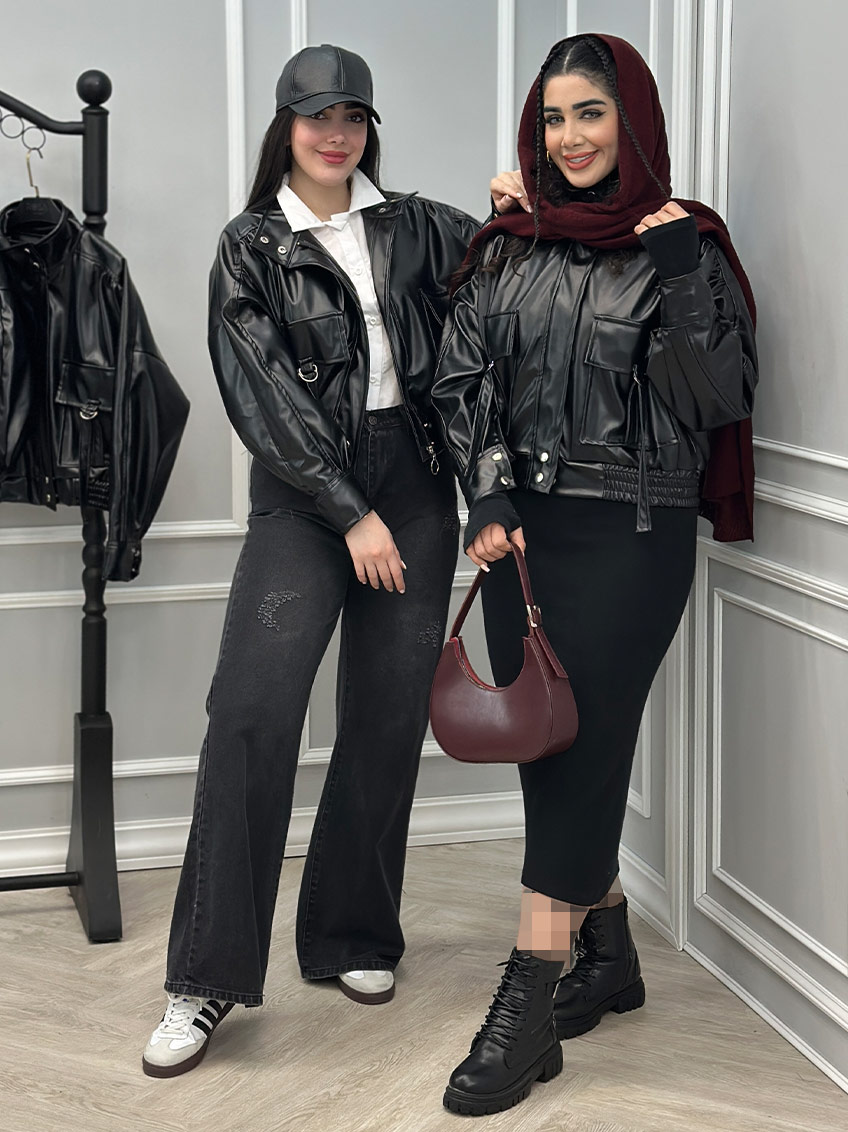 کاپشن چرم فرنیا کد : 10055