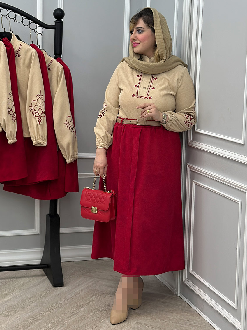 ست شومیز و دامن گیلانه کد : 10149