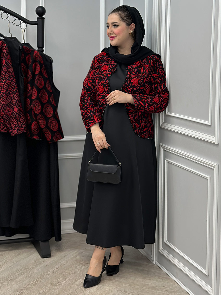 کت و سارافون نیلگون کد : 10201