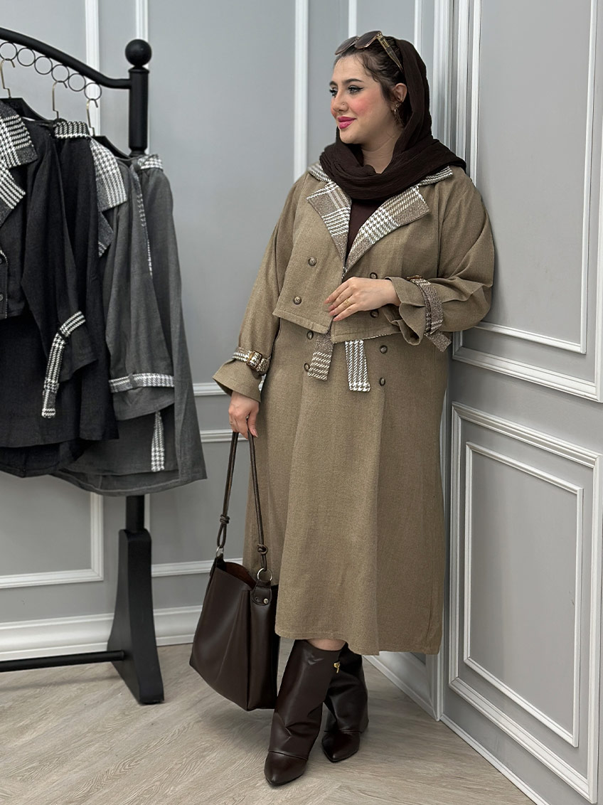 کت و دامن آویشن کد : 10205