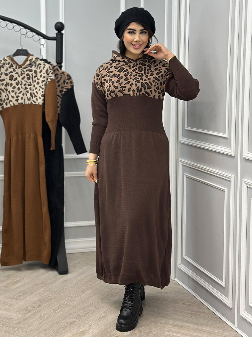 پیراهن بافت کلاهدار افراشته کد : 10335