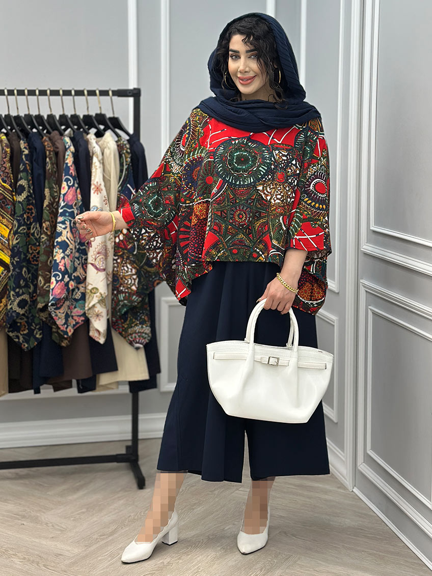 ست شومیز و دامن شلواری آدوینا کد : 10415