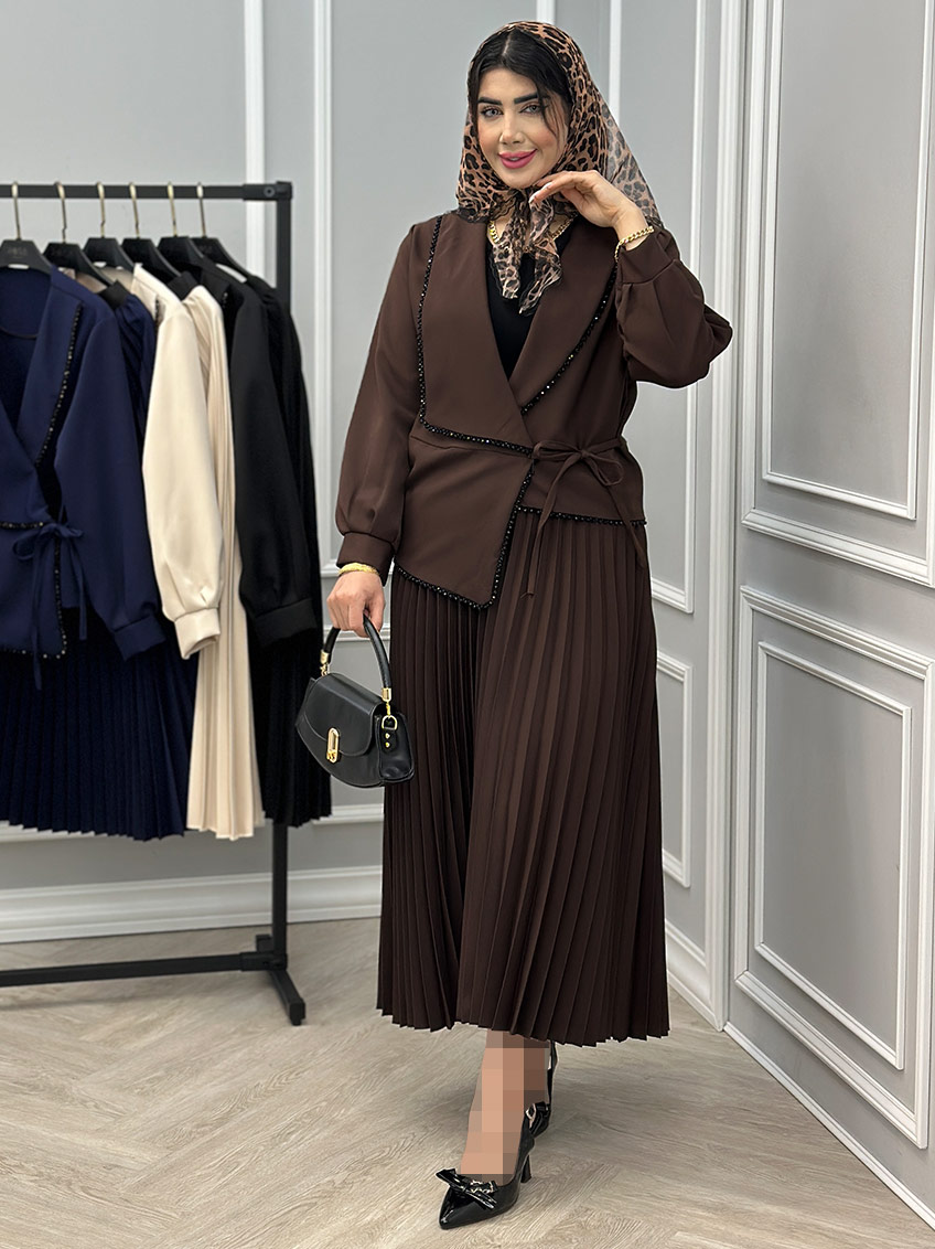 کت و دامن هورناز کد : 10468