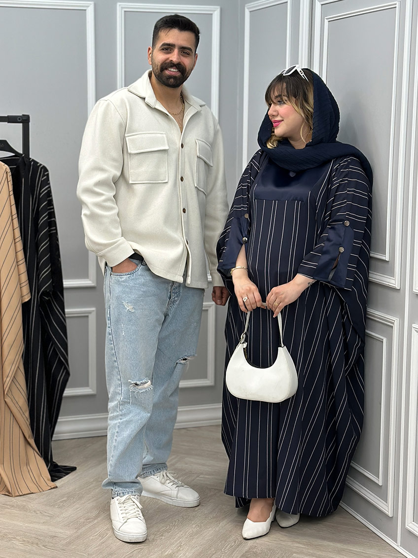 پیراهن عبایی آریل کد : 10515