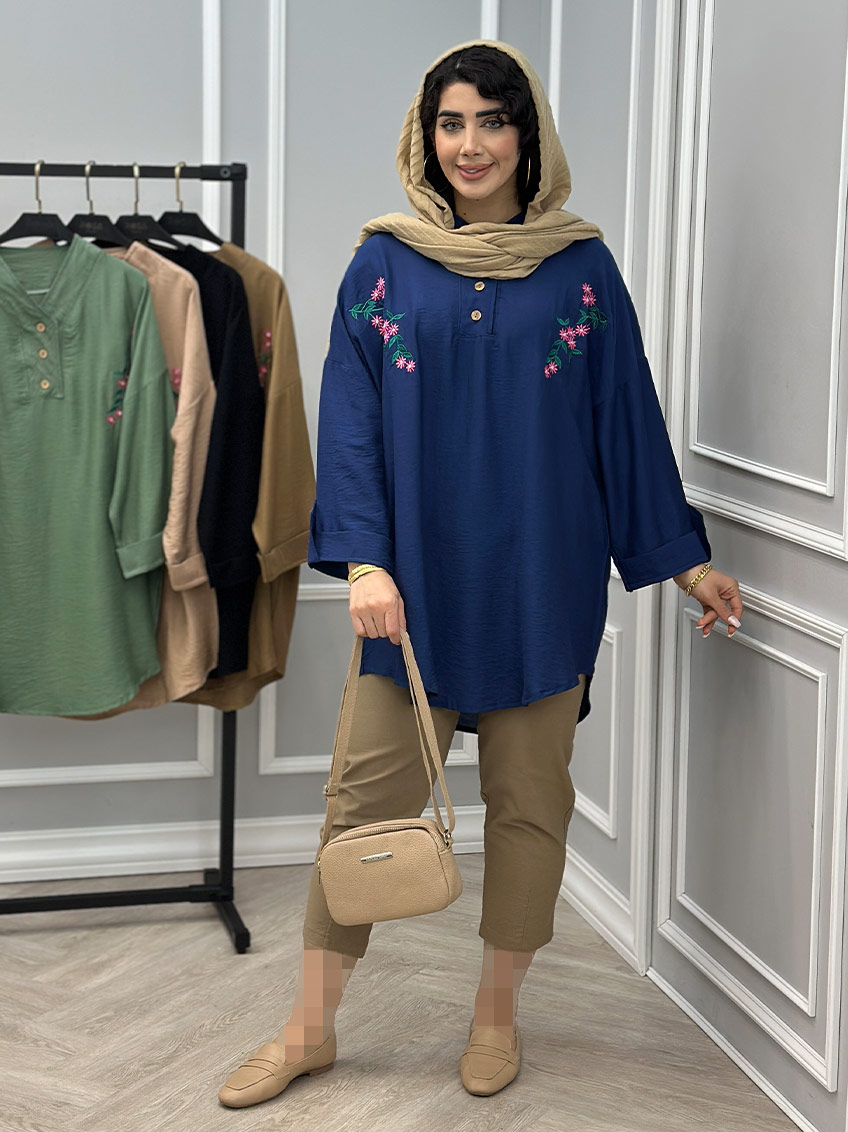 شومیز گلدوزی شیلا کد : 10522