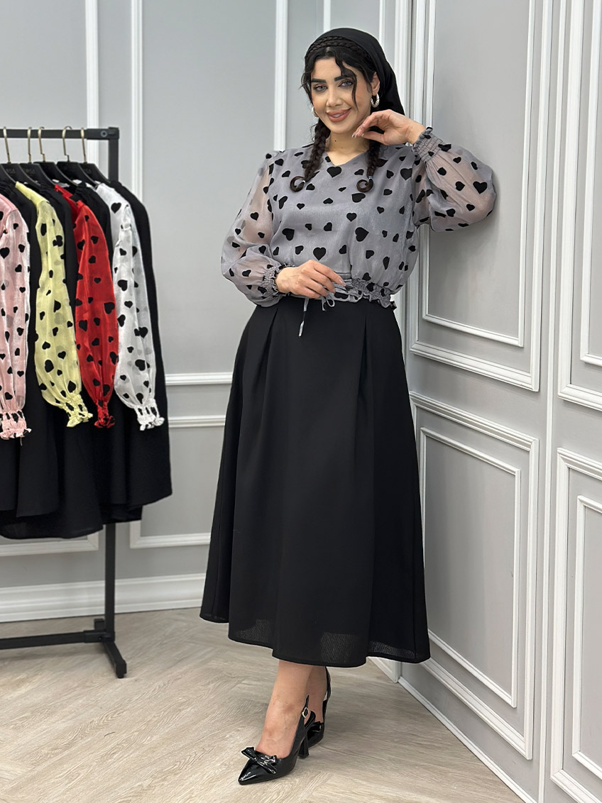 کراپ و دامن مارتا کد : 10651