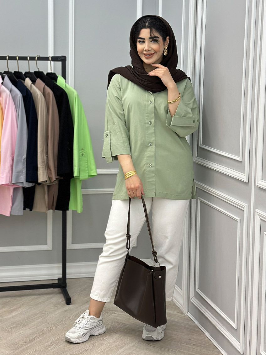 شومیز لینن ورونا کد : 10545