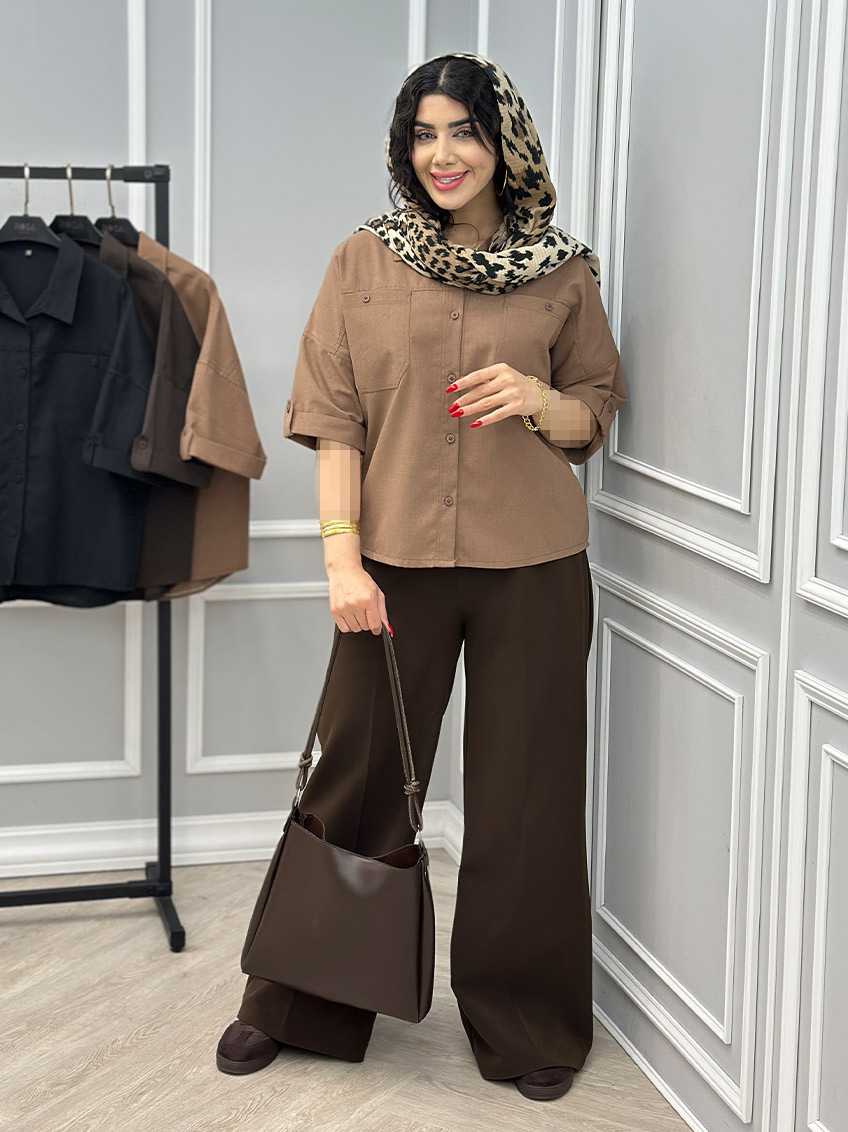 شومیز لینن پارلا کد : 11008