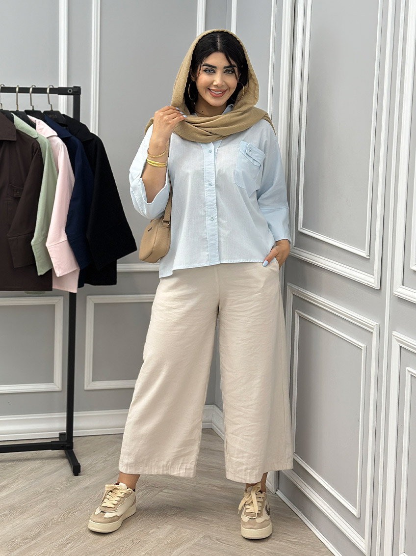 شومیز لینن آرشا کد : 10974