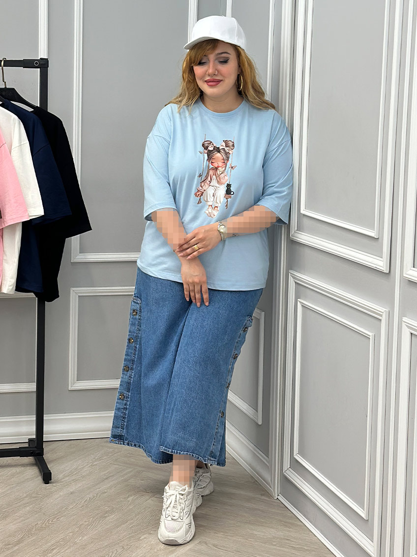 تیشرت نخ پنبه سارا کد : 110372
