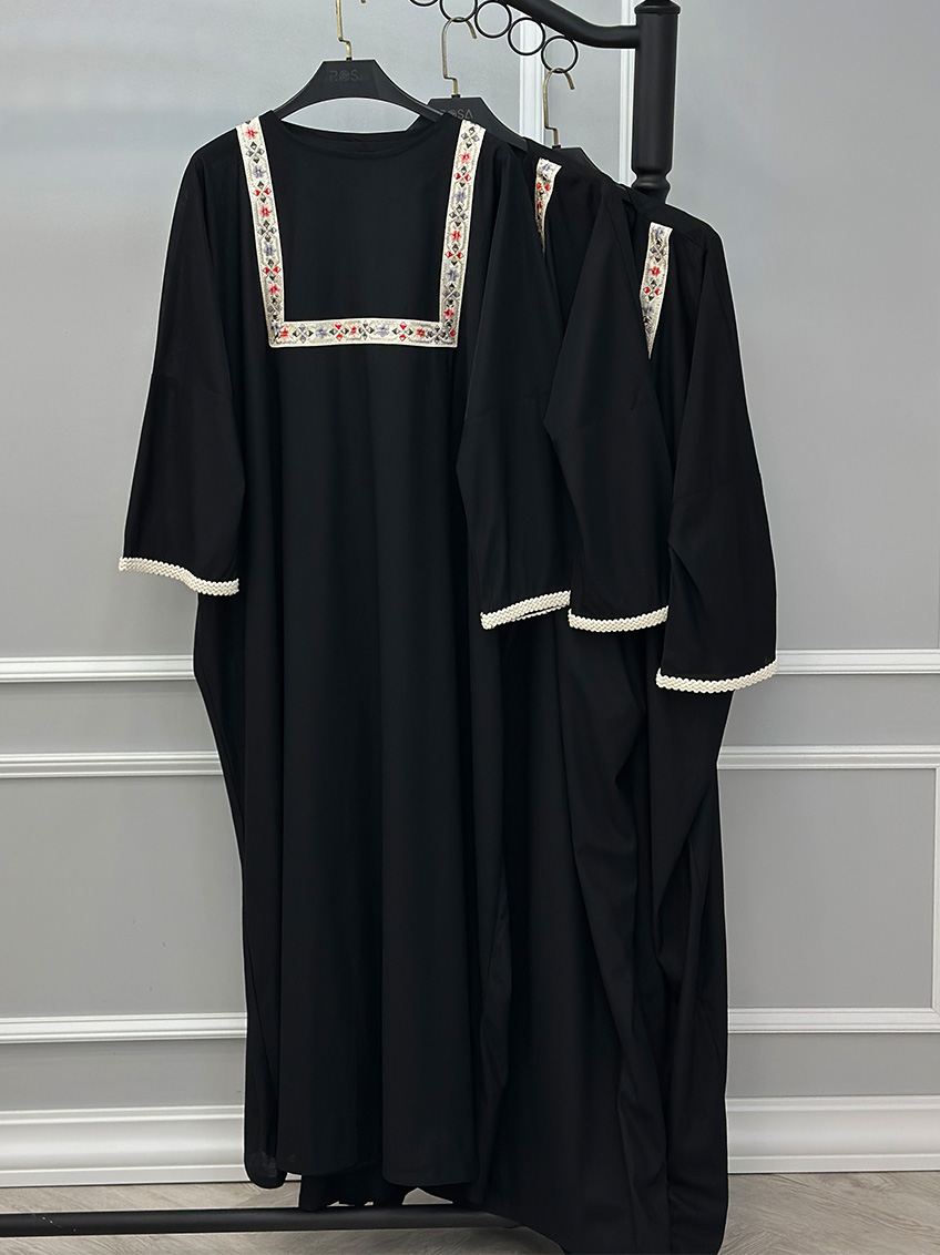 پیراهن مشکی مطهره  3