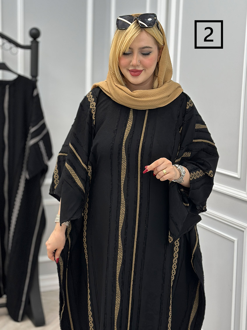 پیراهن حریر ژاکارد بهنورا کد : 2854 2