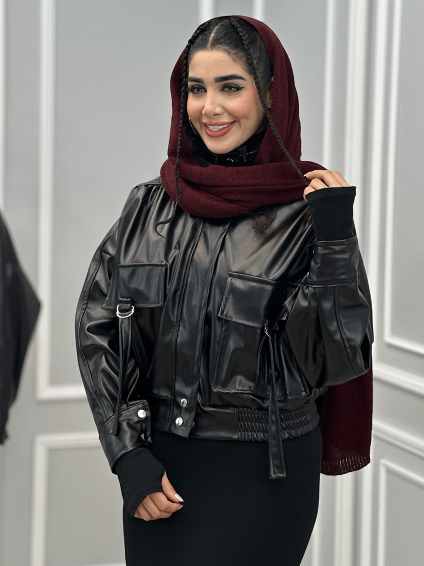 کاپشن چرم مدل فرنیا 1