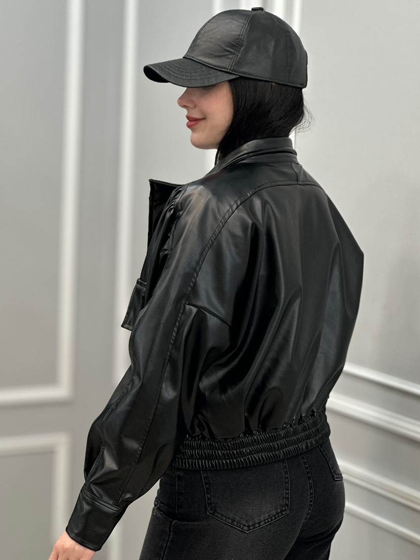 کاپشن چرم مدل فرنیا 2