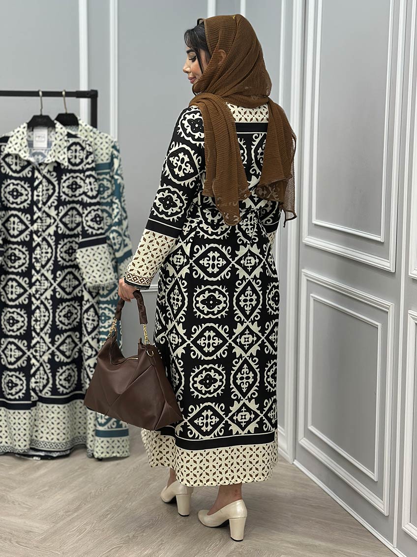 پیراهن نخی عاطفه 1