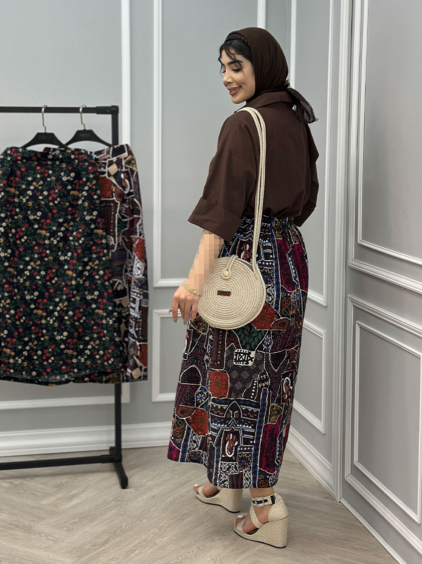 دامن لینن دلکش 3