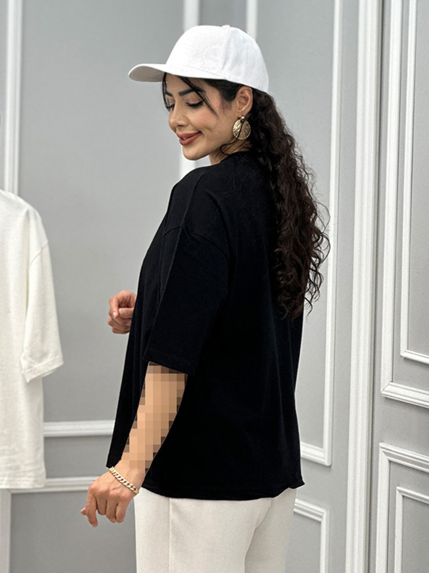 تیشرت نخ پنبه لبخند 2