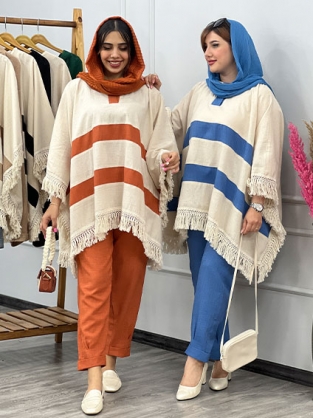 مانتو و شلوار پریگون کد : 203375 