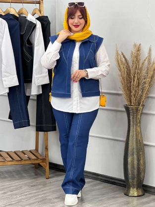 ست سه تیکه جین اندیشه کد : 971