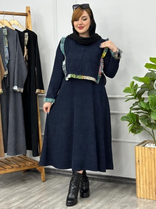 پیراهن دو تیکه گابرین کد :  1025
