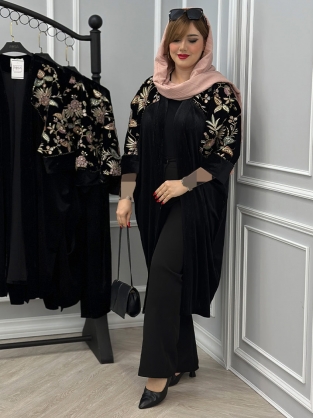 مانتو مخمل کتی کد : 2019