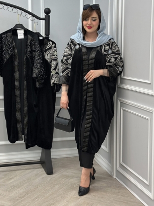 مانتو عبایی هیوا کد : 2202