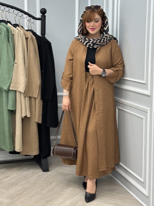 ست مانتو و دامن پرسون کد : 2620