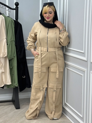 ست کراپ و شلوار مونیکا کد : 2828
