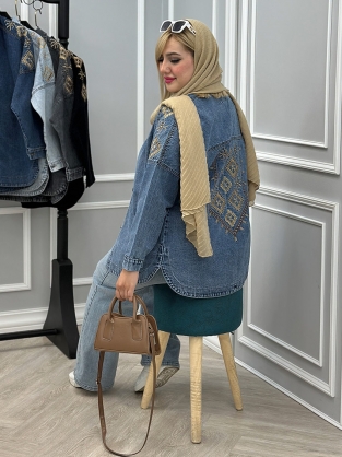شومیز جین پرند کد : 3023