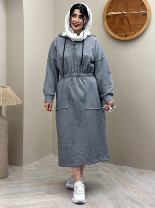 پیراهن کلاه دار نورسا کد : 5056