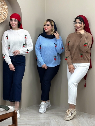بلوز بافت گیلاس کد : 6094