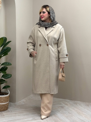 پالتو آستردار آسمان کد : 7006