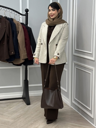 پالتو آستردار وانیل کد : 9002