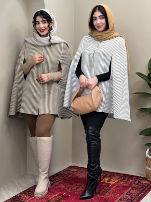 شنل پشمی نیلیا کد : 9012