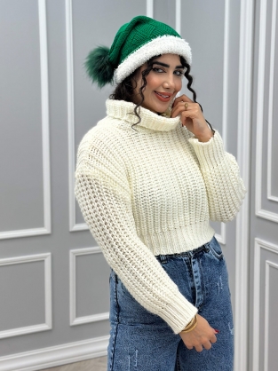 کلاه بافت پوم پوم کد : 9057