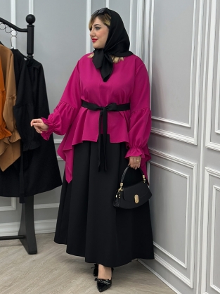 شومیز و دامن آفرین کد : 9083