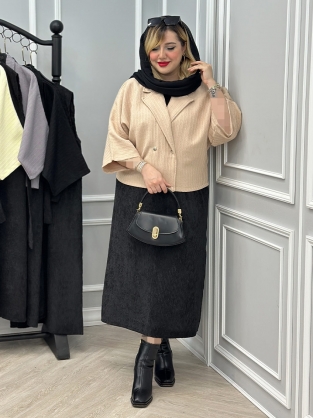 کت و سارافون فهیمه کد : 10019