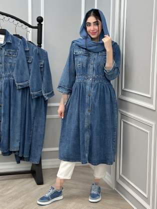 مانتو جین ماهک کد : 10040