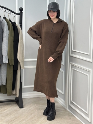 پیراهن بافت کلاهدار دیلان کد : 10077