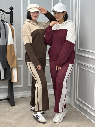 ست بلوز و شلوار بافت نلین کد : 10236