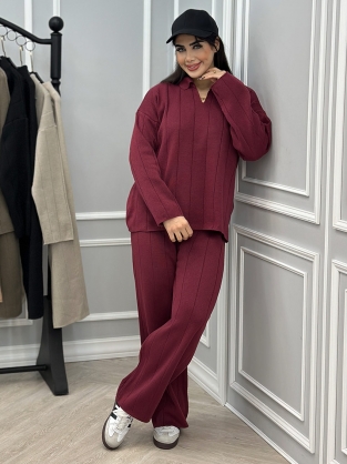 بلوز و شلوار بافت حورا کد : 10240