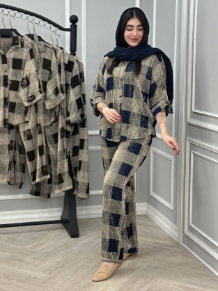 شومیز و شلوار لوتوس کد : 10290